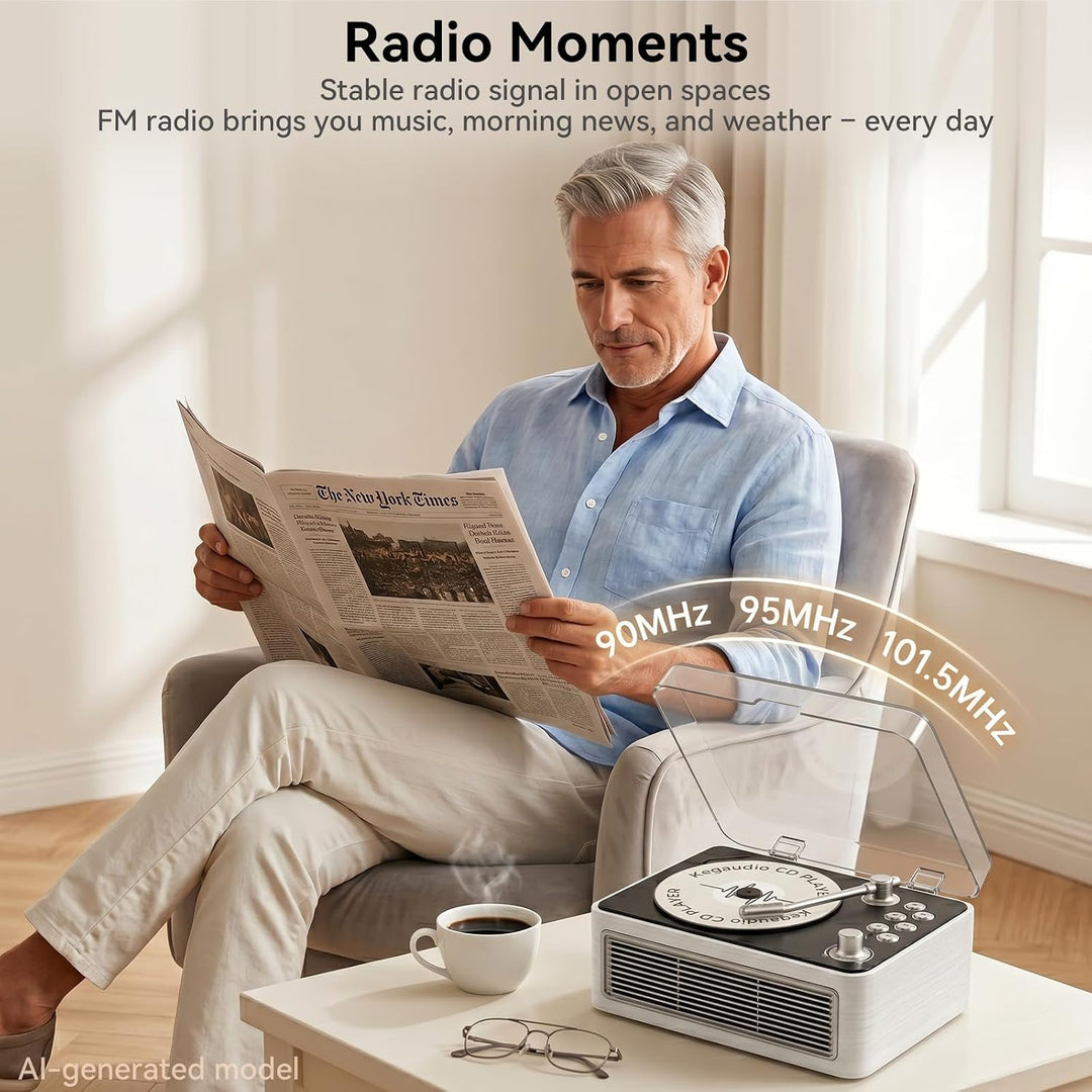 CD Player Tragbar Bluetooth: Kegaudio Radio mit CD-Player Tragbarer mit Lautsprecher Fernbedienung U