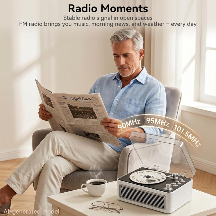CD Player Tragbar Bluetooth: Kegaudio Radio mit CD-Player Tragbarer mit Lautsprecher Fernbedienung U