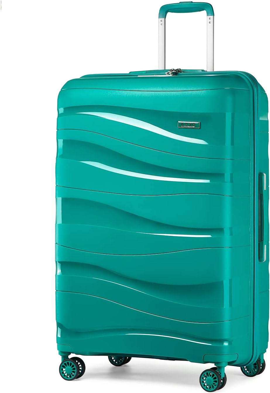 KONO Hartschalenkoffer Gross Leicht Koffer Trolley Reisekoffer mit 4 Rollen und TSA Schloss, 76x50x3