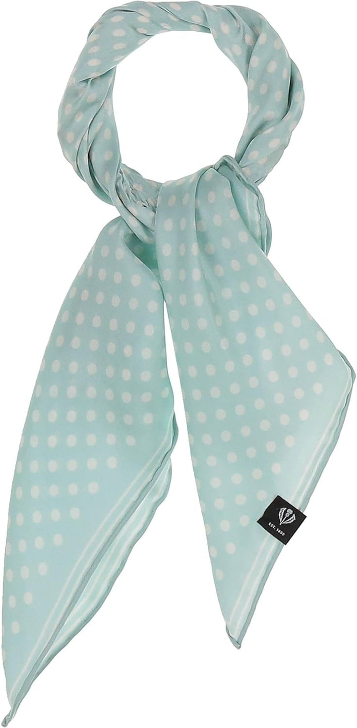 FRAAS Halstuch Damen gepunktet - 51 x 51 cm Grösse - Nickituch Seide - Seidentuch für Damen mit Polk