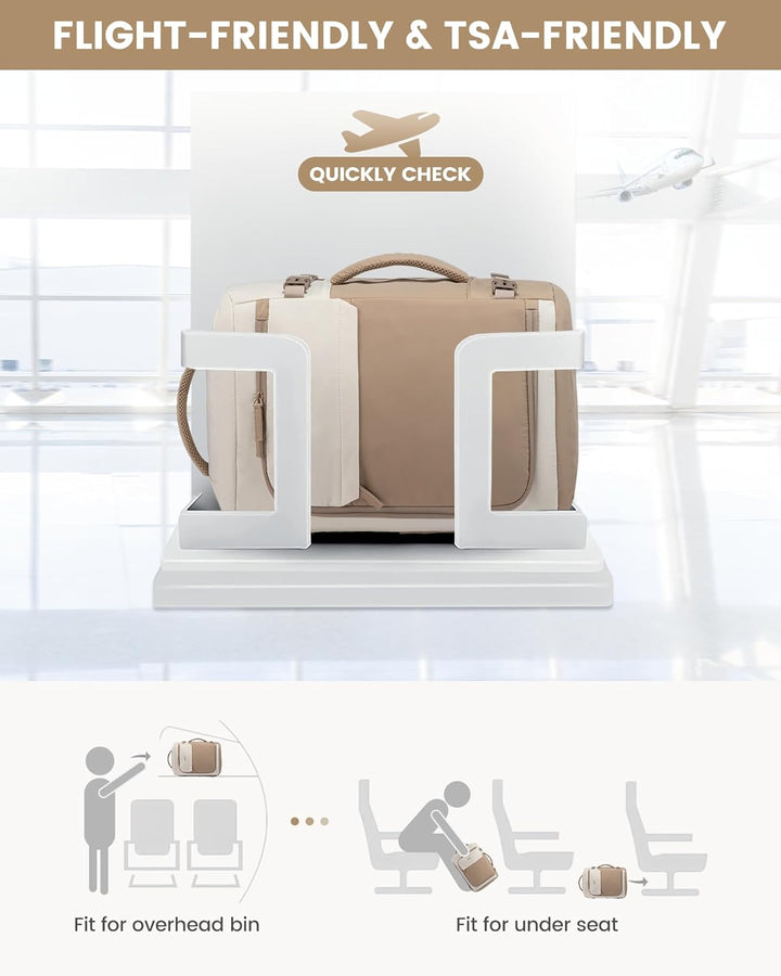 LOVEVOOK Reiserucksack Damen, Handgepäck Rucksack Flugzeug, Travel Backpack Women, Handgepäck Tasche