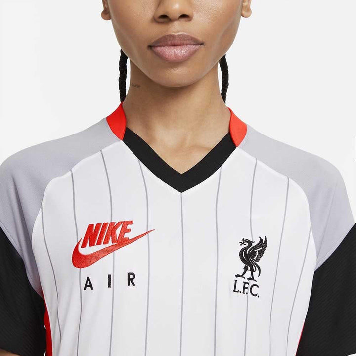 Nike Damen Lfc W Nk Stad Jsy Amx Unterhemd, Wei Laser Crimson/Wolfgrau/Schwarz, M EU