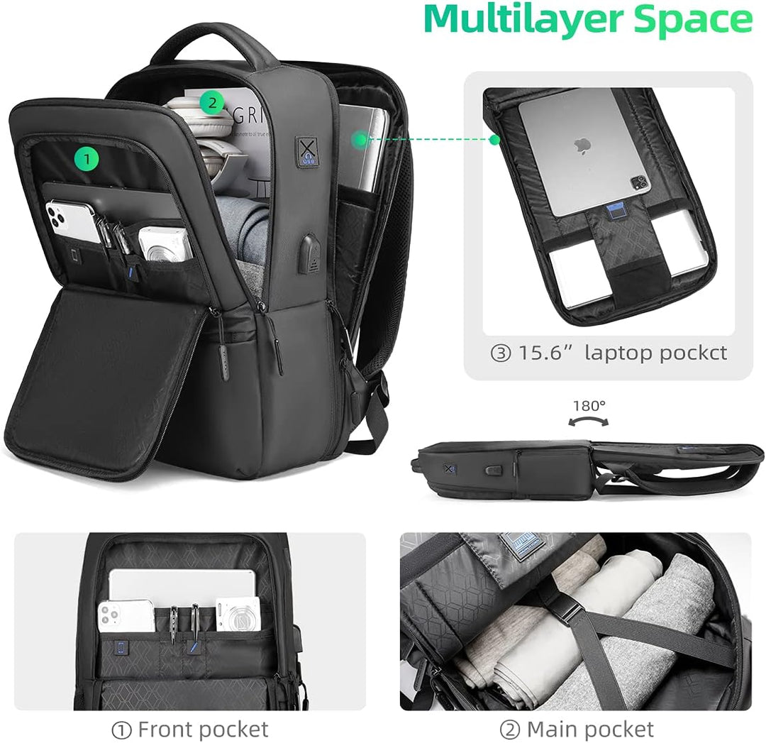 MARK RYDEN Laptop Rucksack Schulrucksack 15.6 Zoll Casual Business Daypack Reiserucksack für College
