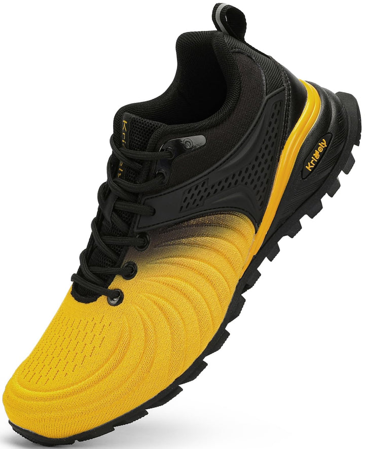 Kricely Traillaufschuhe Herren Laufschuhe Strassenlaufschuhe Sneaker Leicht Wanderschuhe Fitnessschu
