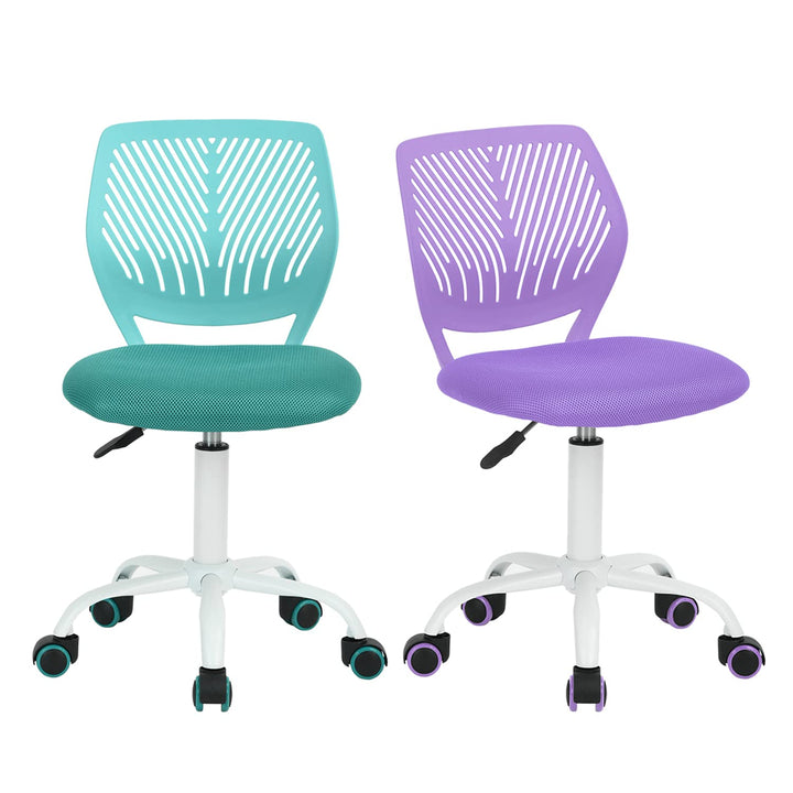 Homy Casa 2er Set Schreibtischstuhl Verstellbarer Drehstuhl Bürostuhl Stoffsitz Ergonomischer Arbeit