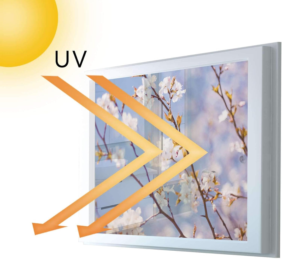 Fensterdeko I Sichtschutz Fenster-Sticker Selbsthaftend I Dekofolie für Bad, Küche, Kinderzimmer - W