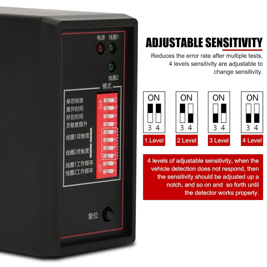 EVTSCAN PD232 220V Zweikanal-Induktiver Schleifendetektor-Sensor für Autoparkplätze