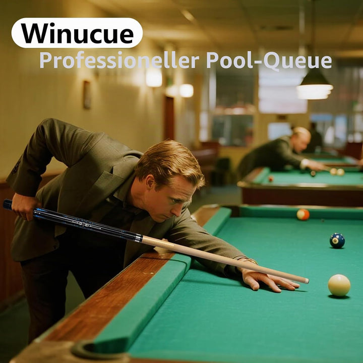 Billard Queue, 58 Zoll Maple Pool Queue Stick 13mm Spitzen für Professionelle Billardspieler, 18 19