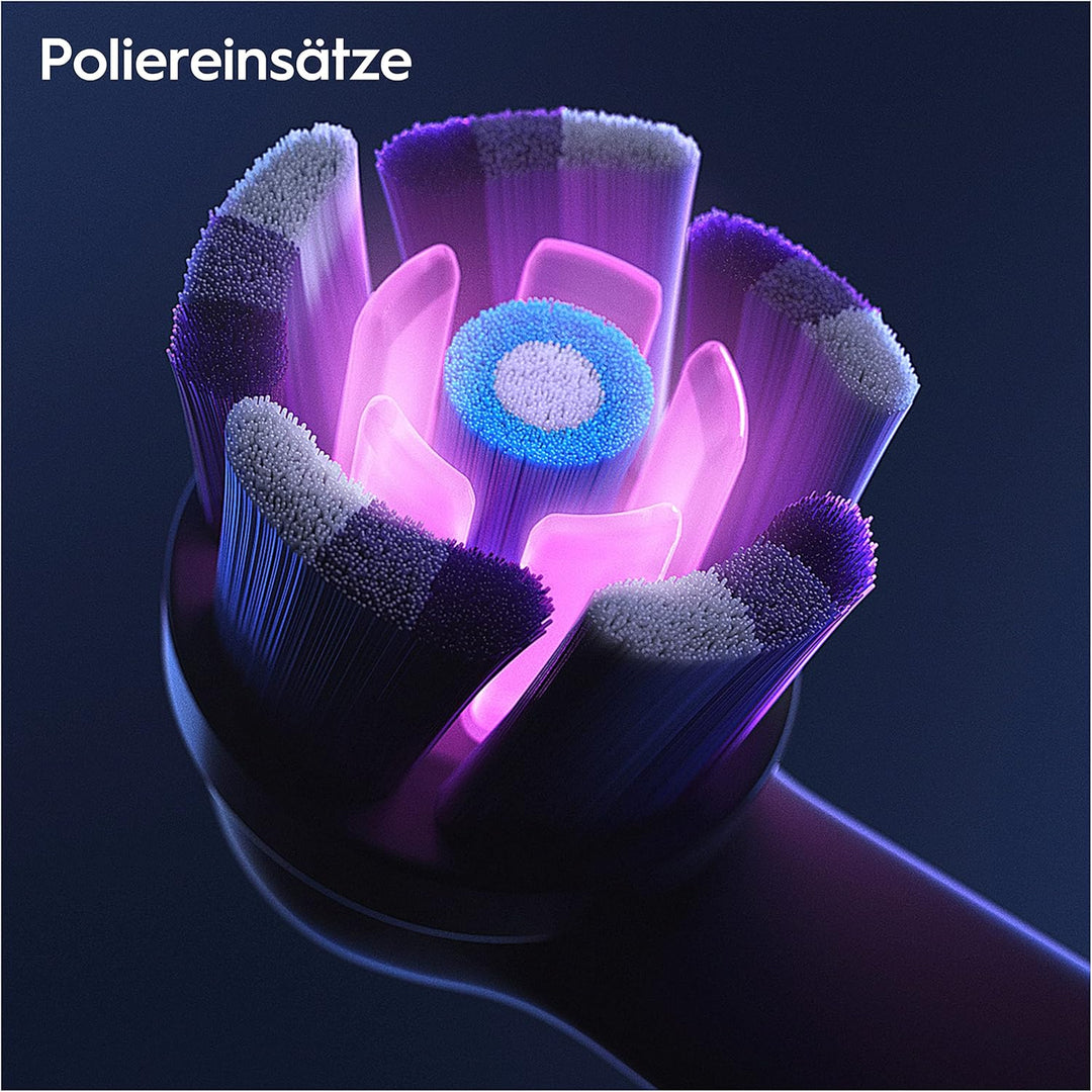 Oral-B iO Strahlendes Weiss Aufsteckbürsten für elektrische Zahnbürste, 6 Stück, Oral-B’s beste Zahn