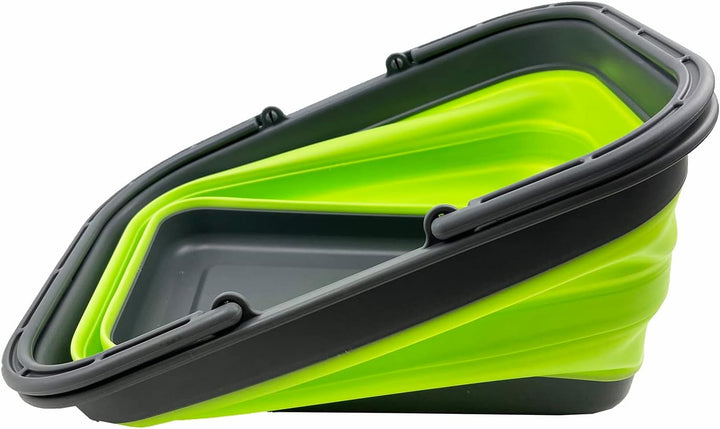 SAMMART 12L zusammenklappbare Wanne mit Griff – tragbarer Outdoor-Picknickkorb/Krater – Faltbare Ein