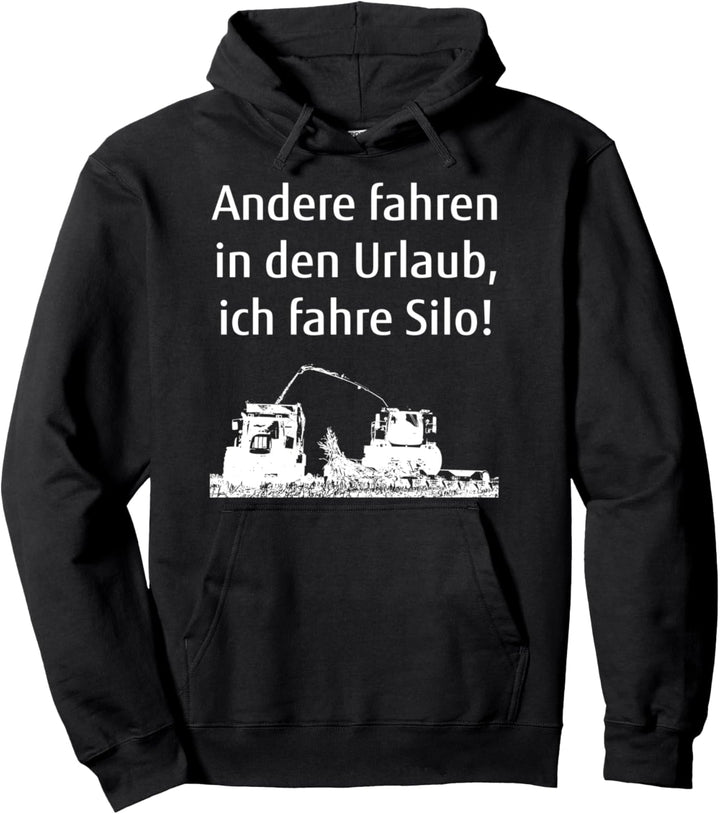 Mais häckseln Silo fahren Landwirt Landwirtschaft Urlaub Pullover Hoodie