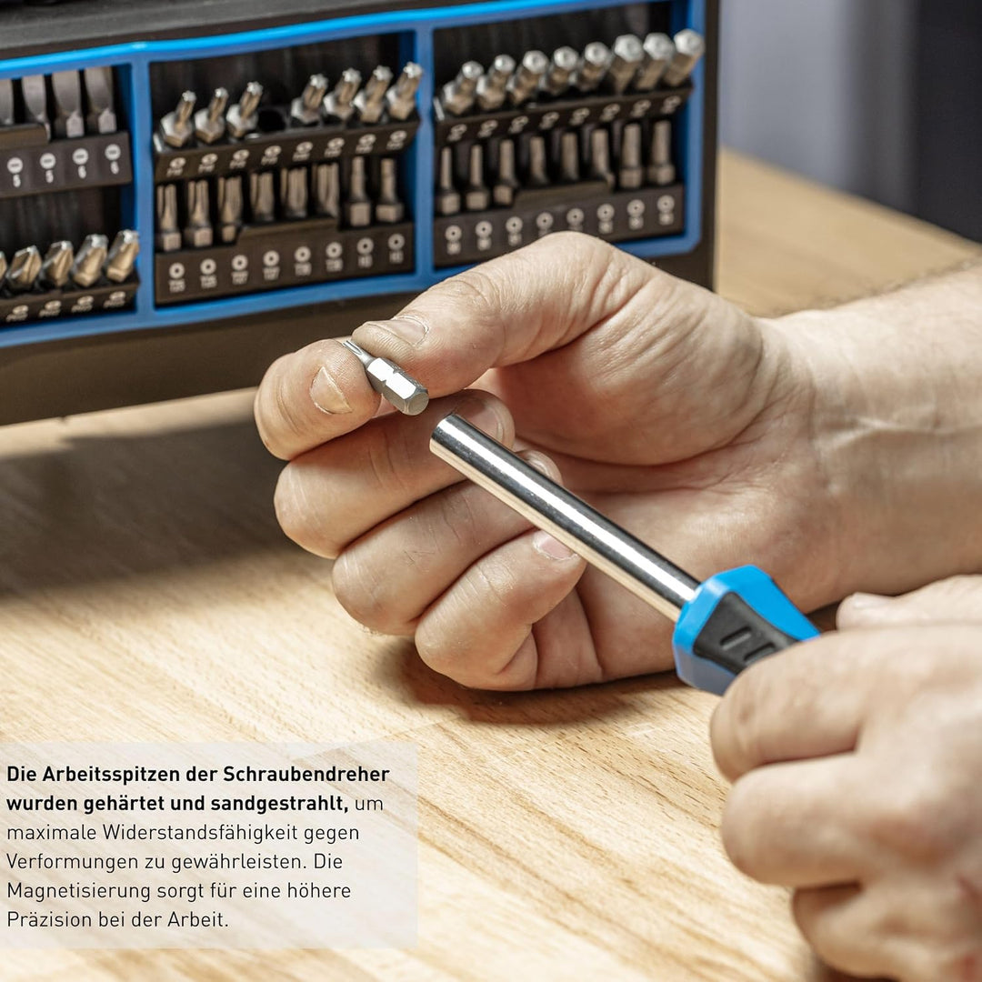 Högert Technik - Bit-Set 114 Stk. I Schraubendreher und Bits I Universelles Set I inkl. Schraubendre