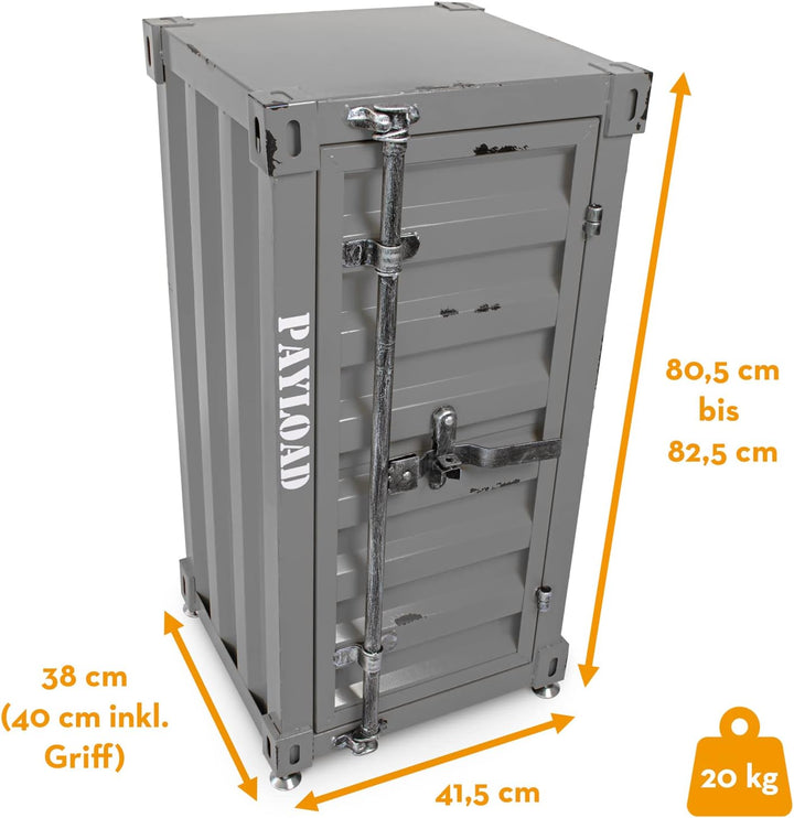 Büttner Kommode Sideboard Highboard Spind Metallschrank Kasten Kommodenschrank Stauraum Regal im Ind