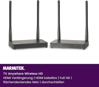 Drathlose HDMI Extender - Marmitek TV Anywhere Wireless HD - 1080p Full HD - Flächendeckendes Bereic