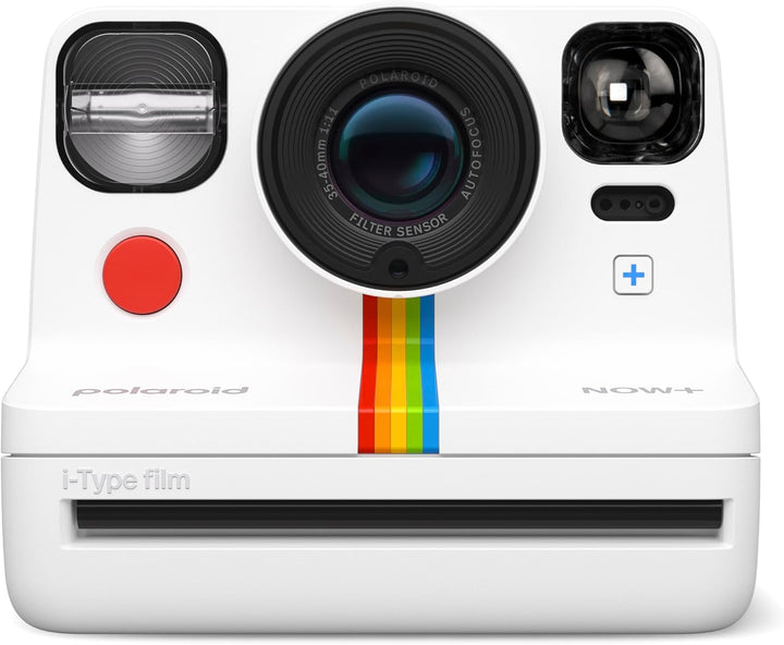 Polaroid Now+ Generation 2 - Camera + Film Bundle (16 Photos Included) - White - Bluetooth Connected