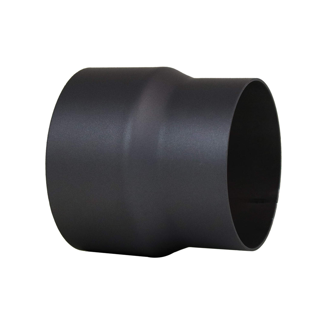 LANZZAS Rauchrohr Ofenrohr Reduzierung Ø 130 mm auf Ø 120 mm schwarz Kaminofen Rohr Reduktion Ofenro