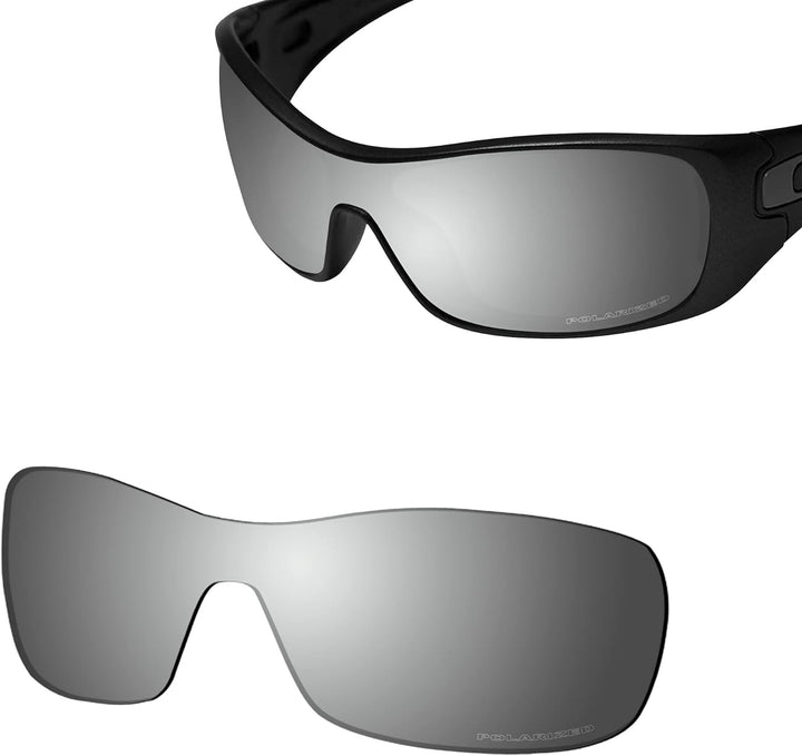 Saucer Premium Ersatzgläser für Oakley Antix Sonnenbrillen High Definition - Chrome Metal Polarisier