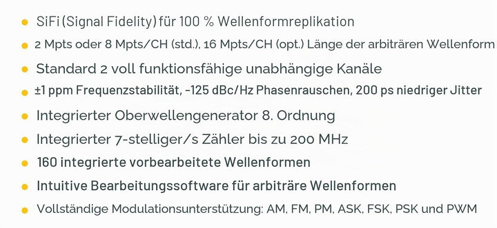 RIGOL DG1022Z Funktions-/Arbitrary Waveform Generator, 25MHz maximale Ausgangsfrequenz, 200Msa/s Abt
