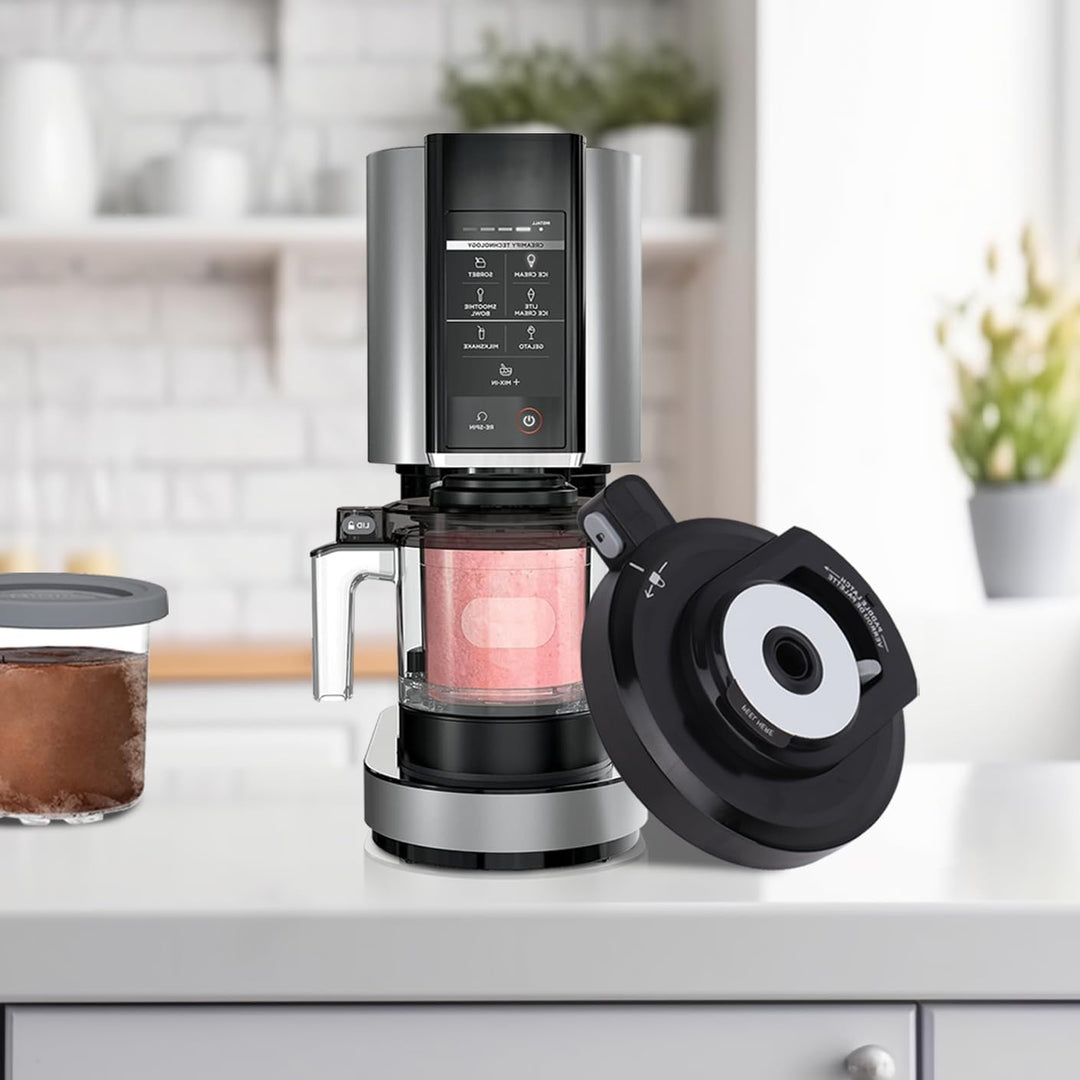 Äusserer Schalendeckel Ersatz für Ninja Creami NC301 Serie Eismaschine, Wiederverwendbarer Creami-De