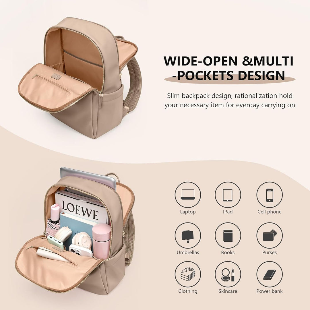 GOLF SUPAGS Frauen Rucksack Casual Daypack für Arbeit Reisen Hochschulen Rucksack Geldbörse Fits 14