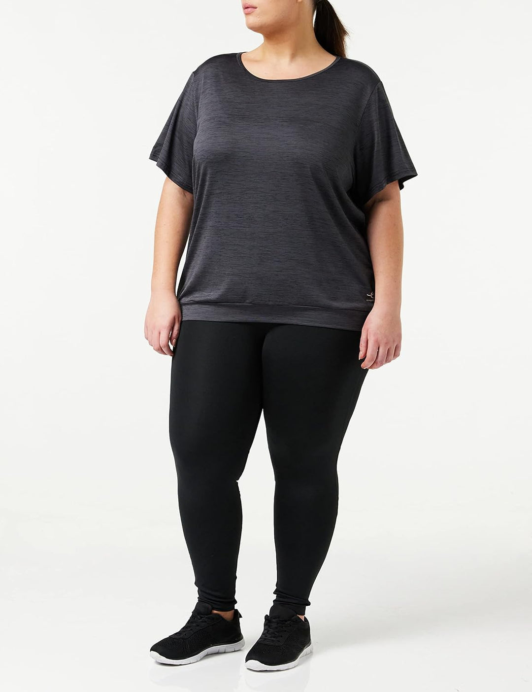 ENERGETICS Damen Jewel Ii WMS T-Shirt 50 Melange/Schwarz, 50 Melange/Schwarz