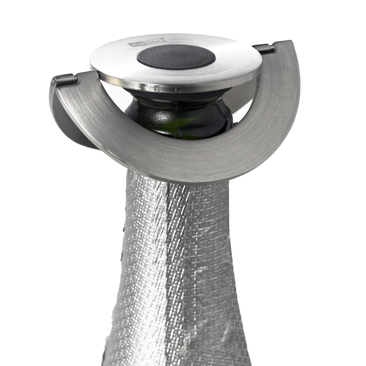 AdHoc FV20 dichter Sekt- und Champagnerverschluss CHAMP, Edelstahl/Silikon