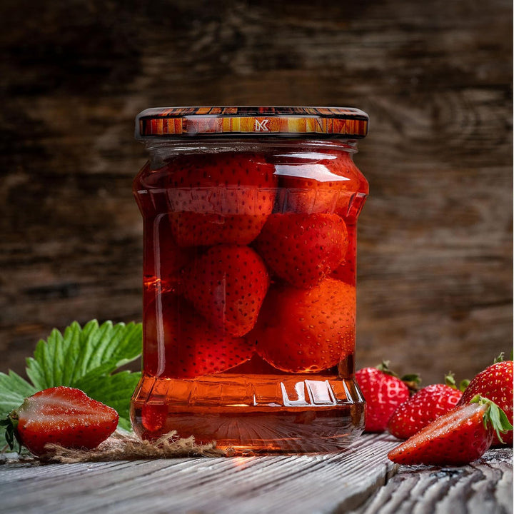 KADAX Einmachgläser 500ml TO82, Sturzgläser Mason Jar mit Schraubdeckel, Luftdichte Twist-off Gläser