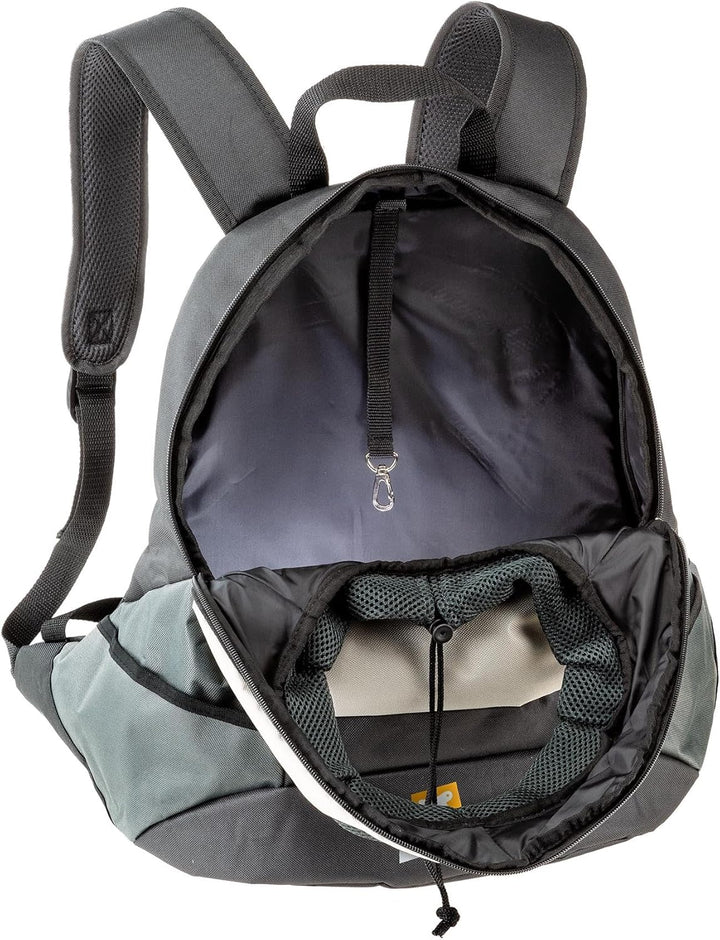 Ferplast Zaino per Cani KANGOO, Trasportino Gatto, Zaino per Gatti, Ampia Apertura, Cinghia di sicur