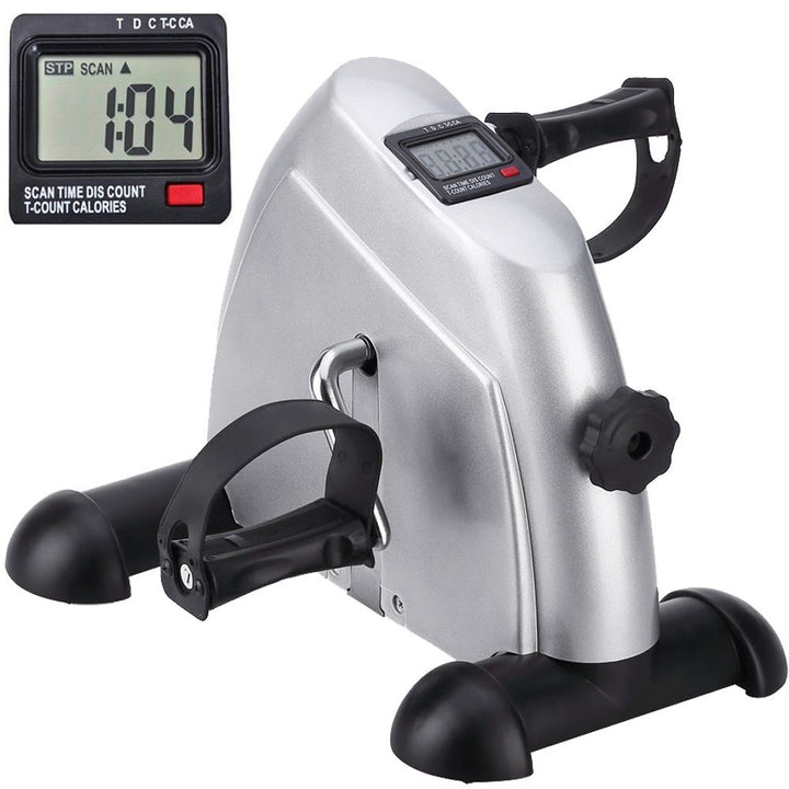 Minibike Heimtrainer Bewegungstrainer Pedaltrainer Trainingsgerät Fitnessgerät mit LCD-Monitor Einst