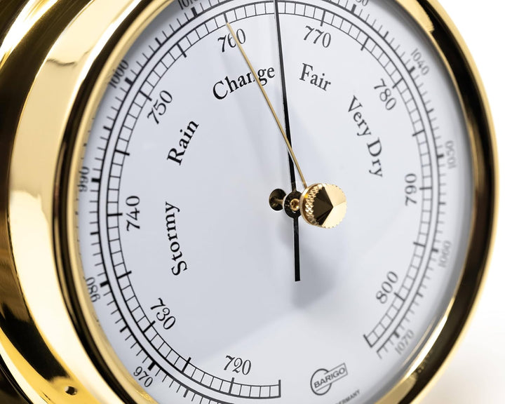 BARIGO 184MS REGATTA Barometer, Glas, Messing-Gehäuse poliert