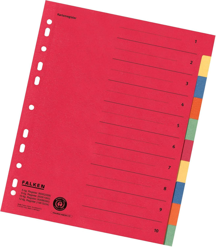 Original DINOR Ordner-Wolkenmarmor-Recycling - Made in Germany. 10er Pack 8 cm breit DIN A4 schwarz