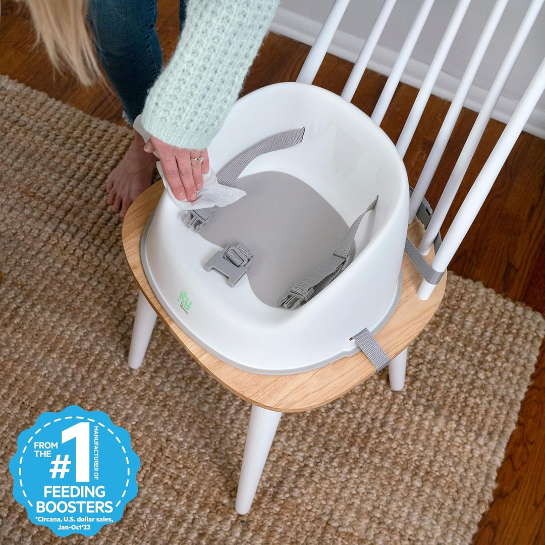 Ity by Ingenuity, Simplicity Seat, Oat, Sitzerhöhung, leicht zu reinigen, mit Sicherheitsgurt, weich
