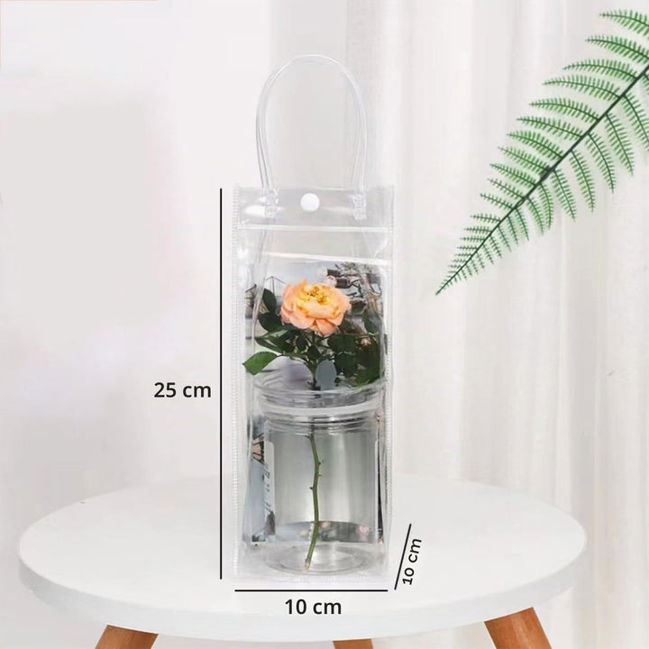 10 Stück Transparente Flaschenkühler, Flaschenkühler Ice Bag, PVC Champagner Eisbeutel, Wein Ice Bag