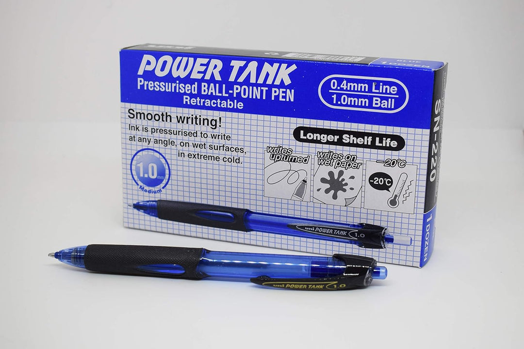 uni-ball 768192000 schreibt bei Temperaturen bis -20 °C 12 Stück Blaues, 12 Stück Blaues