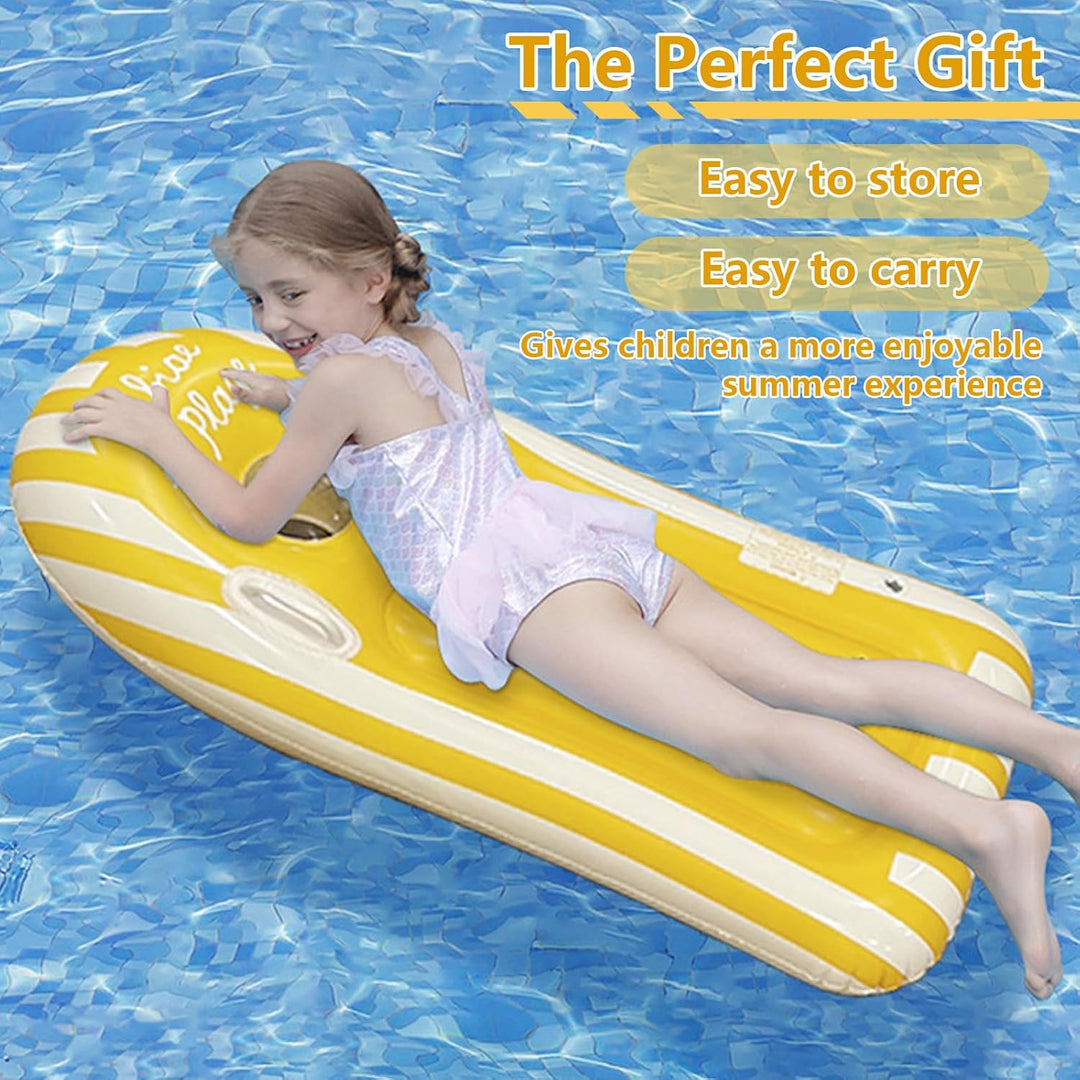 Schwimmbrett Bodyboard Aufblasbar, Shyllin Surfbrett Bodyboard mit Griffen, Schwimmhilfe Aufblasbar
