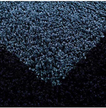 Carpettex Hochflor Teppich Wohnzimmer Shaggy Flokati Teppich Modern Bordüre Design 120 cm Rund Marin
