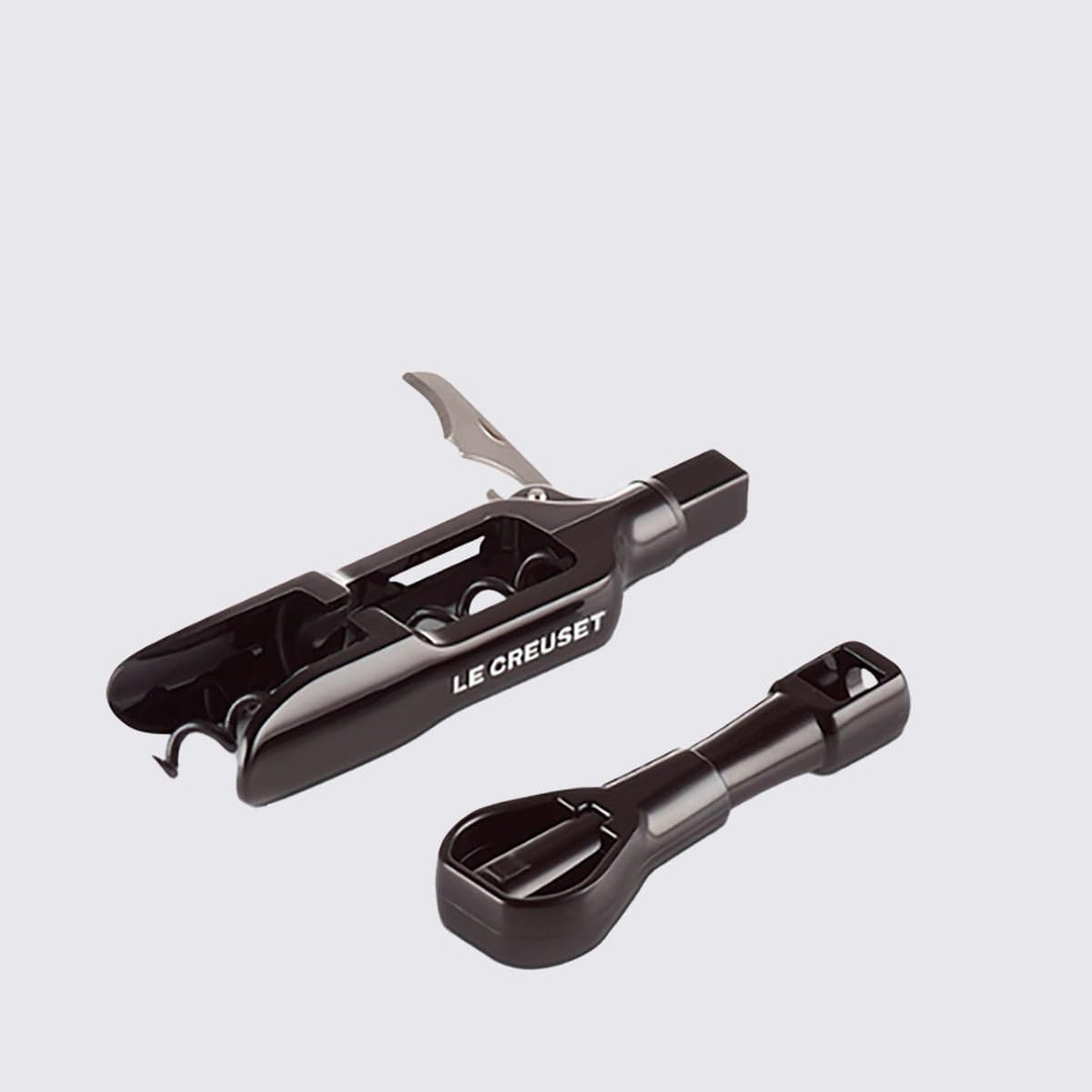 Le Creuset Classic Taschenmodell Korkenzieher, PM 100, Kunststoff, Schwarz glänzend, 49100001400100