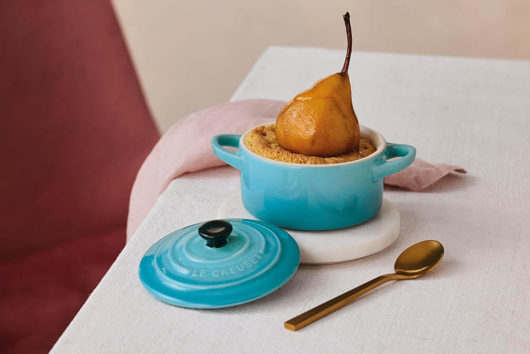 Le Creuset Mini-Cocotte aus Steinzeug, 200 ml, 10 x 5 cm, Karibik, 71901101700100, Karibik