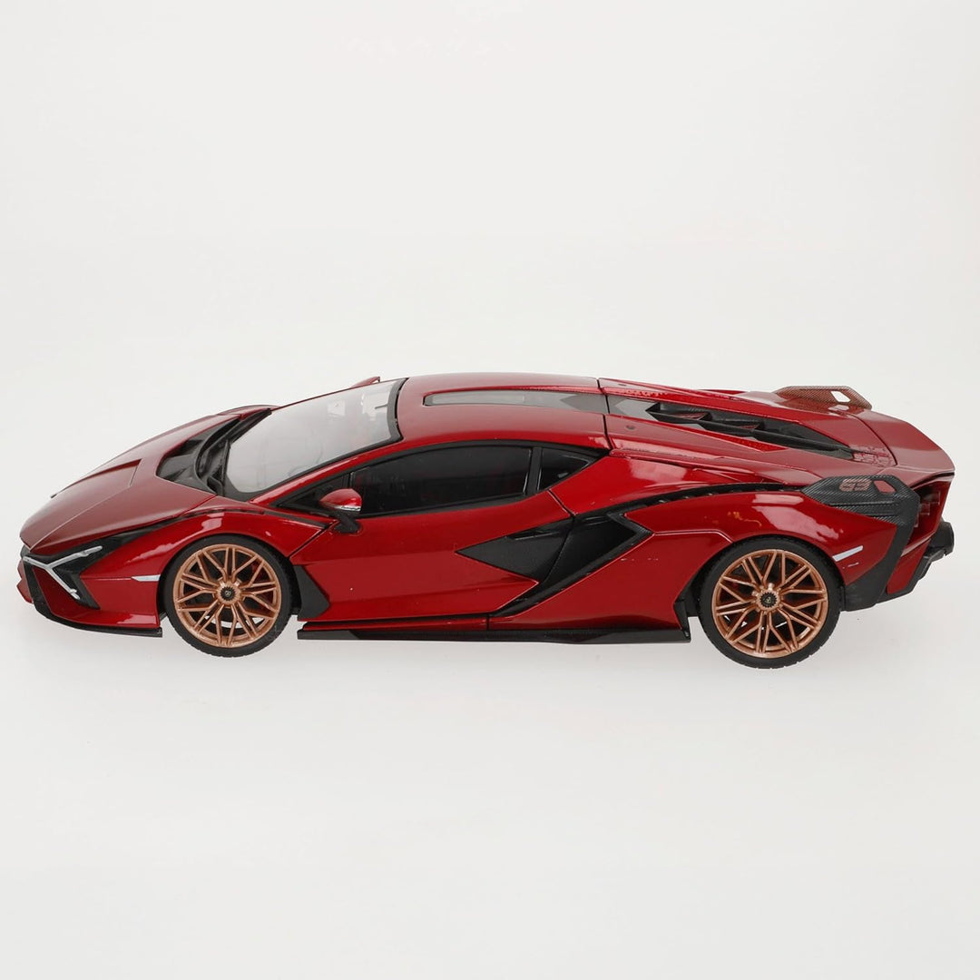 Bburago Lamborghini Sian FKP 37: Modellauto im Massstab 1:18, Türen, Kofferraum und Motorhaube beweg