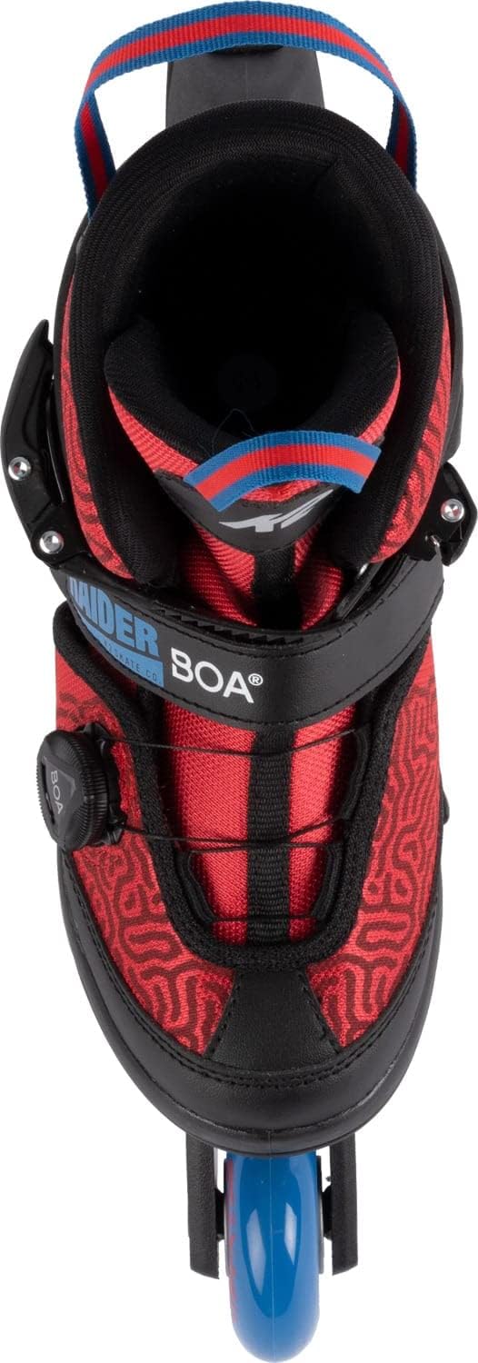 K2 Skates Jungen Inline Skates RAIDER BOA, red - blue, 30G0185 M (EU: 32-37 / UK: 13-4 / US: 1-5) re