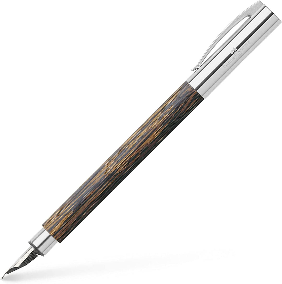 Faber-Castell 148171 - Füllfederhalter AMBITION Cocos, Federbreite F, inkl. Geschenkverpackung und K
