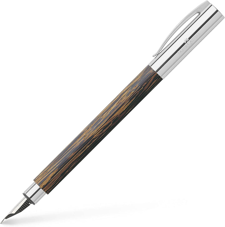 Faber-Castell 148171 - Füllfederhalter AMBITION Cocos, Federbreite F, inkl. Geschenkverpackung und K