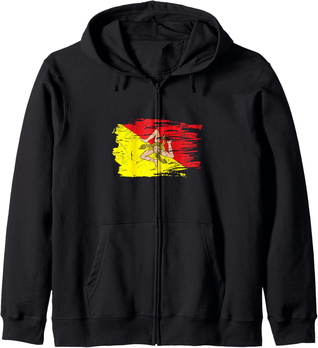 Sizilien-Flagge Sizilien Palermo Italien Kapuzenjacke