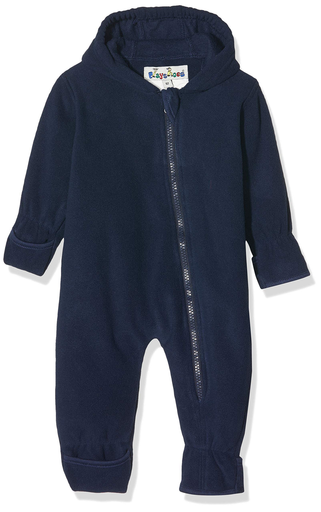 Playshoes Baby Fleece-Overall, atmungsaktiver Unisex-Jumpsuit für Jungen und Mädchen mit langem Reis
