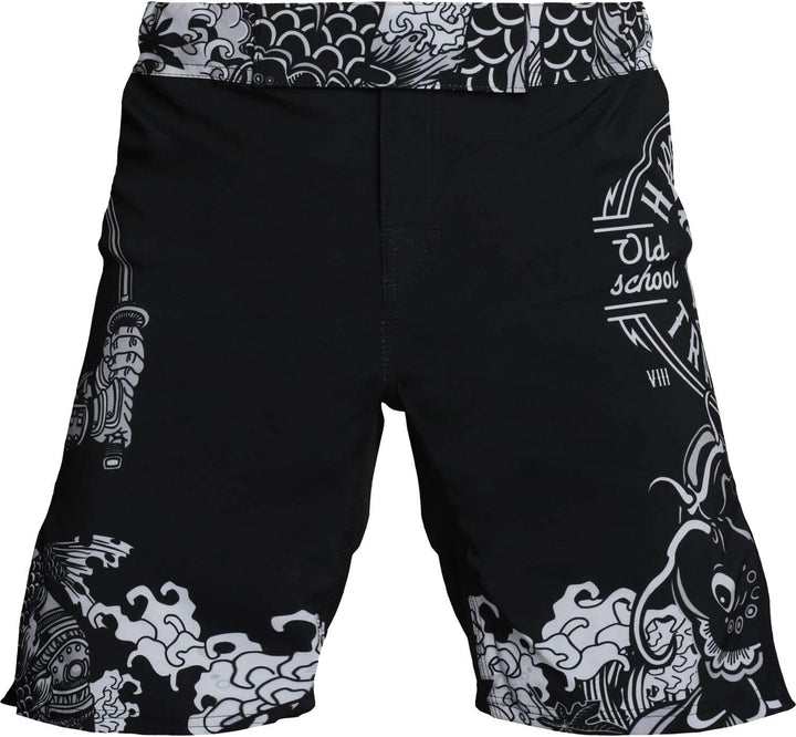 Hardcore Training Fight Shorts Kurze Hose Herren MMA BJJ Grappling Fitness Boxen Muay Thai No Gi XS