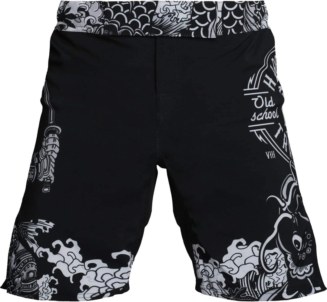 Hardcore Training Fight Shorts Kurze Hose Herren MMA BJJ Grappling Fitness Boxen Muay Thai No Gi S D