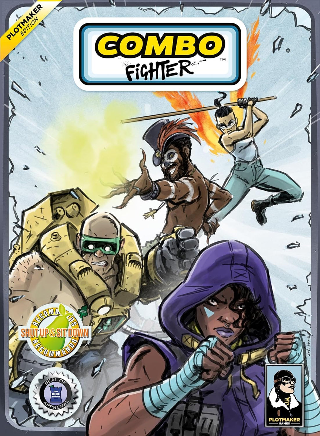 Plotmaker Games - Combo Fighter: Plotmaker Edition - Pack 1 - Kartenspiel - 1 bis 4 Spieler - Ab 14