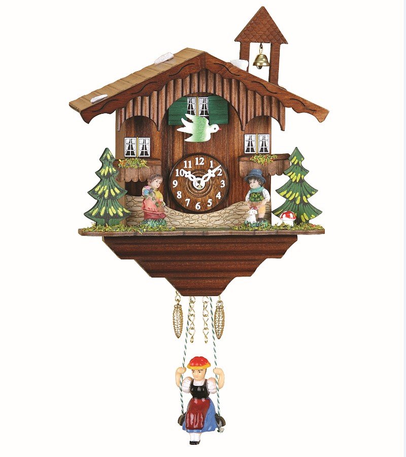 Trenkle Kuckulino Schwarzwalduhr Schweizerhaus mit Quarzwerk und Kuckuckruf TU 2041 SQ