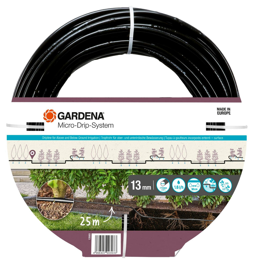 Gardena Micro-Drip-System Tropfrohr 1,6 l/h, ober- und unterirdische Verlegung (25 m): Erweiterungsr