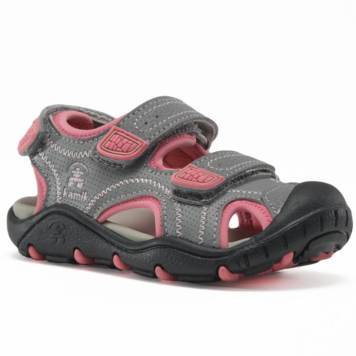 Kamik Mädchen Seaturtle2 Geschlossene Sandalen 22 EU Hellgrau Pink, 22 EU Hellgrau Pink
